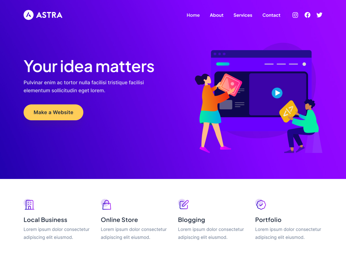 Kupla Social Child Theme